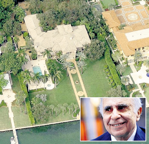 С 1997 года инвестор-миллиардер Карл АЙКАН живет на вилле площадью 1,3 тыс. кв. м