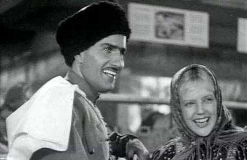 Владимир Зельдин и Марина Ладынина в фильме «Свинарка и пастух»