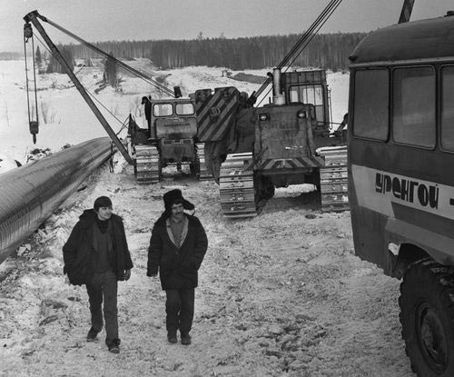 Строительство газопровода «Уренгой — Помары — Ужгород», 1983 год. Фото: Грахов Анатолий / Фотохроника ТАСС