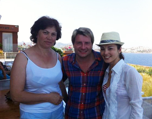 Сати КАЗАНОВА с мамой и с Николаем БАСКОВЫМ
