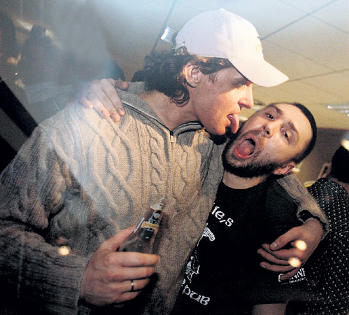 Банкир Олег ТИНЬКОВ и ШНУР в Куршевеле