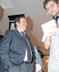 МИШЕЛЬ ПЛАТИНИ: дал достойный отпор британским репортерам