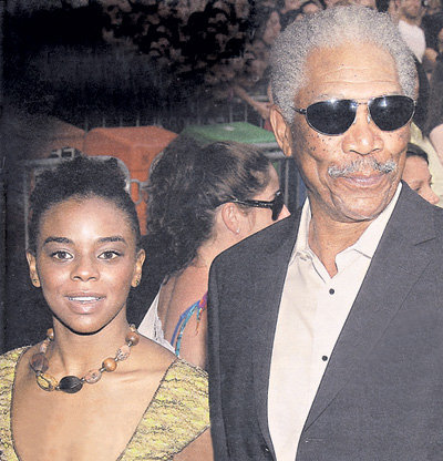 Морган ФРИМЕН с внучкой Эдиной