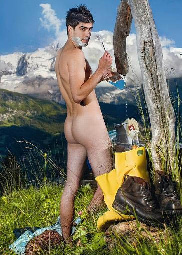 В мужской версии календаря Bauernkalende снимаются простые сельские пареньки